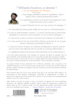 4 eme de couverture du livre d'Alain Tortosa, 7 milliards d'esclaves et damain ?
